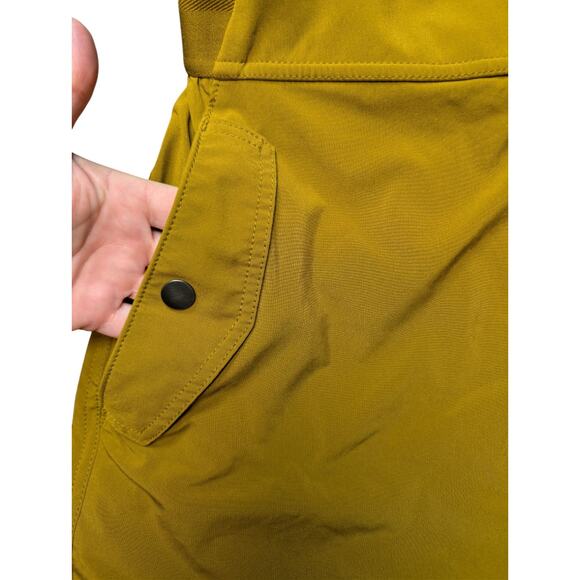 Athleta Vienna Cargo Skort Womens 10 Mustard Yellow Quick Dry Wrinkle Resistant - Picture 3 of 6